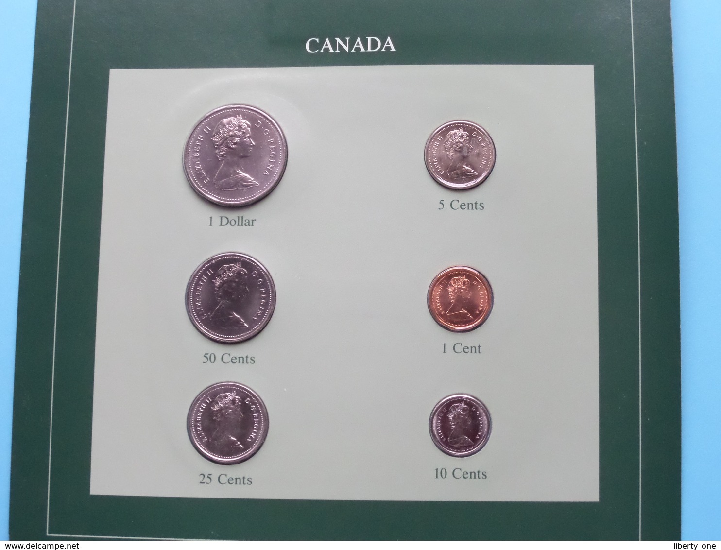 CANADA ( From The Serie Coin Sets Of All Nations ) Card 20,5 X 29,5 Cm. ) + Stamp '83 - Canada