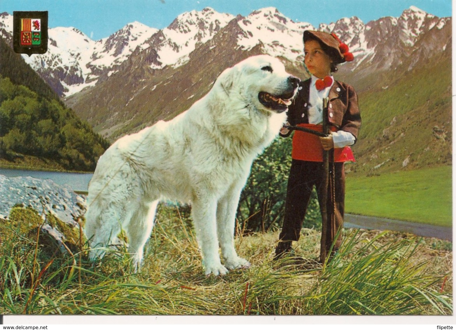 L35B085 -  Les Pyrénées - Sur La Route D'Argelès - Enfant En Costume Traditionel - Personnages