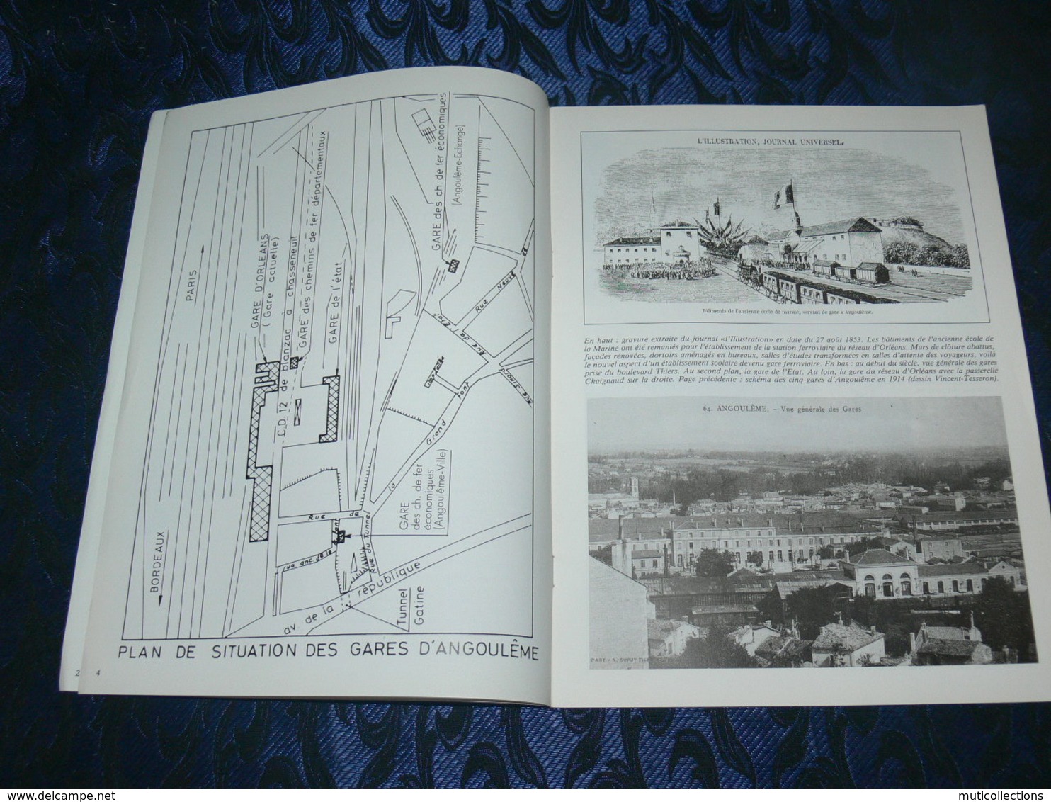 NOS DEUX CHARENTES EN CPA N° 33 /  ANGOULEME GARE TRAIN TRAMWAY 1900 / SAINTES / ROCHEFORT / ROYAN / OLERON / SAUJON - Poitou-Charentes