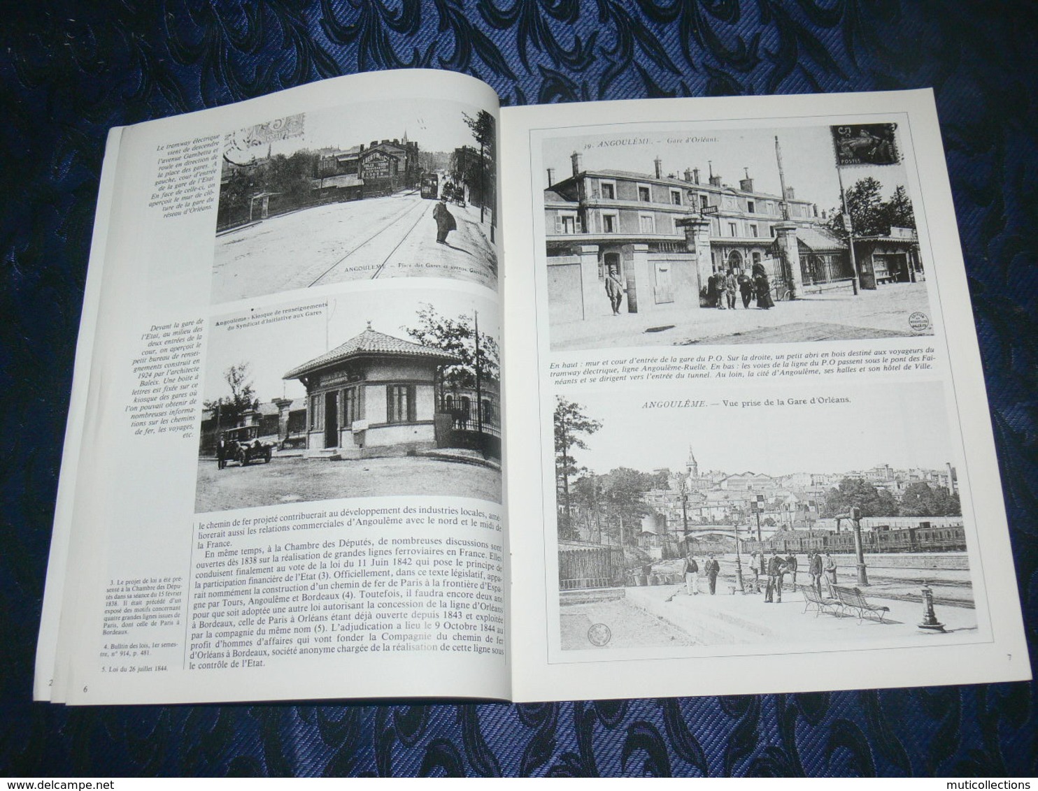 NOS DEUX CHARENTES EN CPA N° 33 /  ANGOULEME GARE TRAIN TRAMWAY 1900 / SAINTES / ROCHEFORT / ROYAN / OLERON / SAUJON - Poitou-Charentes