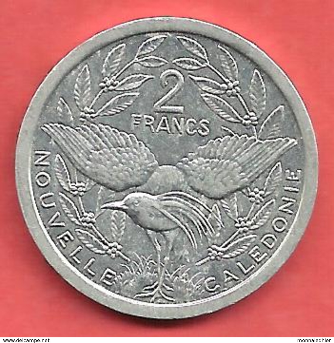 2 Francs , NOUVELLE CALEDONIE , Aluminium , 1991 , N° KM # 14 - Nouvelle-Calédonie