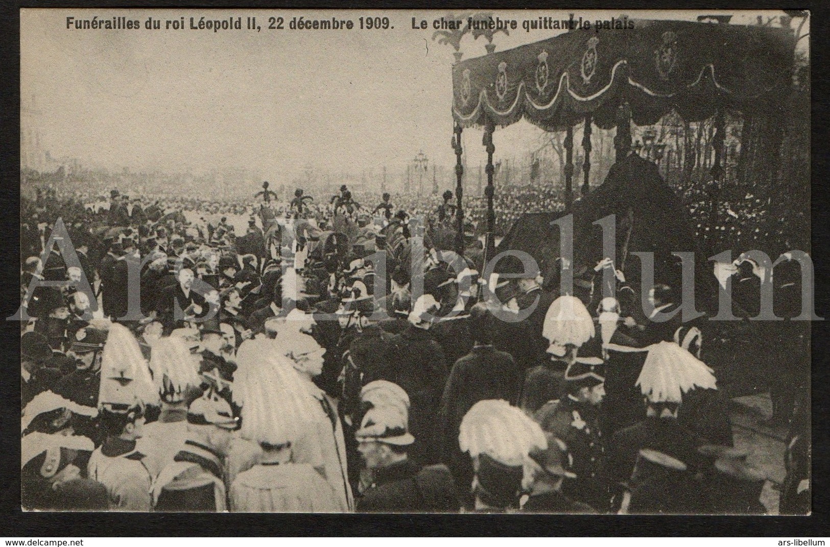 10 Postcards / ROYALTY / Belgique / België / Koning Leopold II / Roi Leopold II / King Leopold II / Funérailles / 1909 - Koninklijke Families