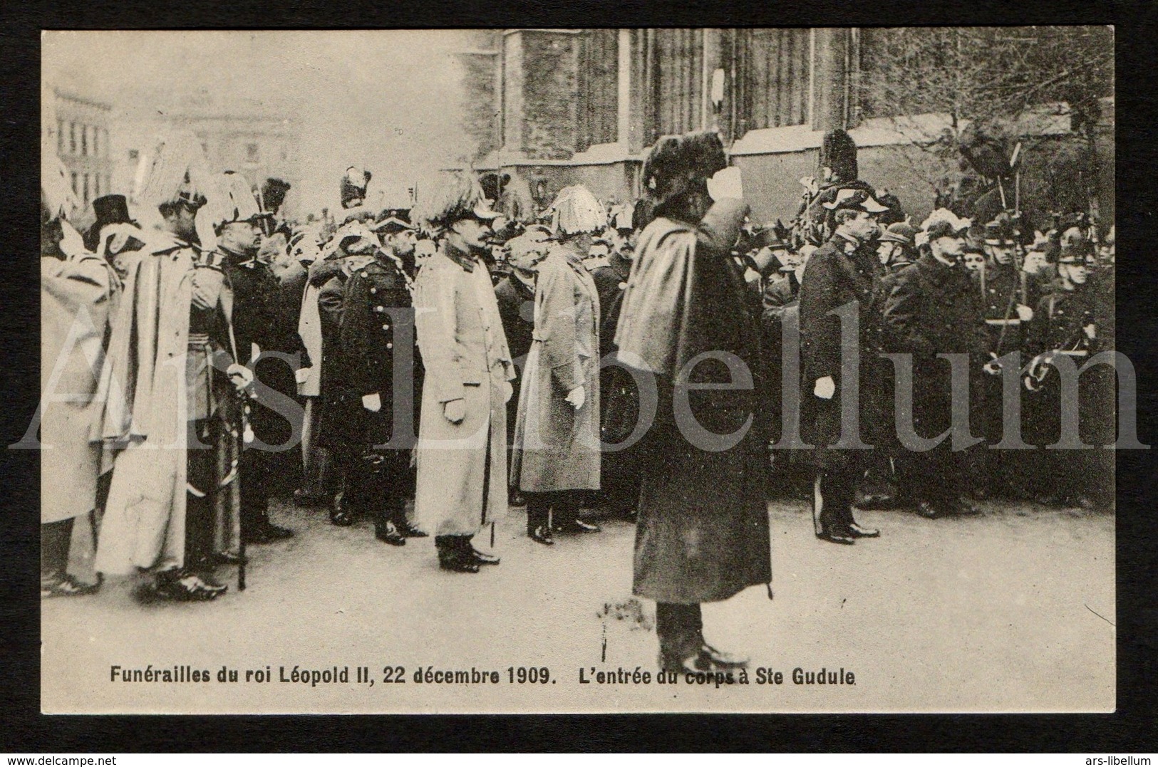 10 Postcards / ROYALTY / Belgique / België / Koning Leopold II / Roi Leopold II / King Leopold II / Funérailles / 1909 - Koninklijke Families