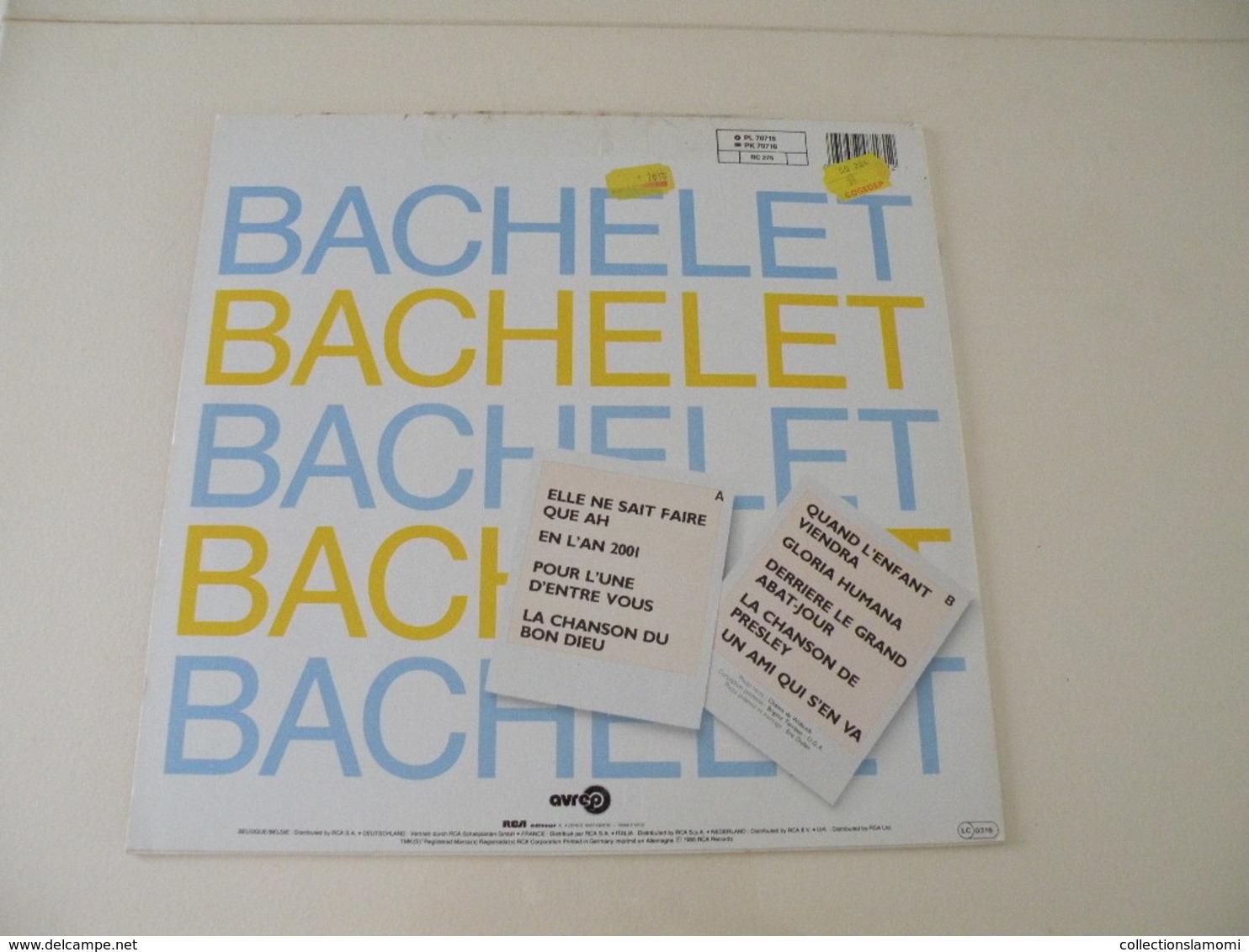 Pierre Bachelet 1985 - (Titres Sur Photos) - Vinyle 33 T LP - Autres - Musique Française