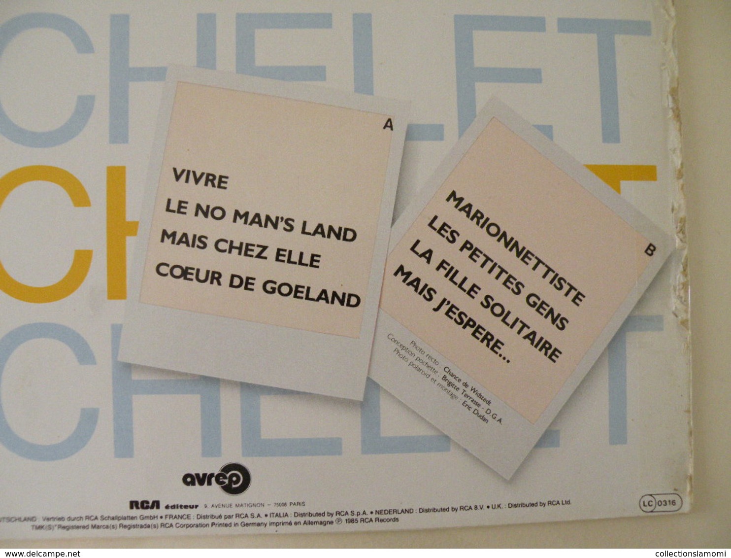 Pierre Bachelet 1985 - (Titres Sur Photos) - Vinyle 33 T LP - Autres - Musique Française