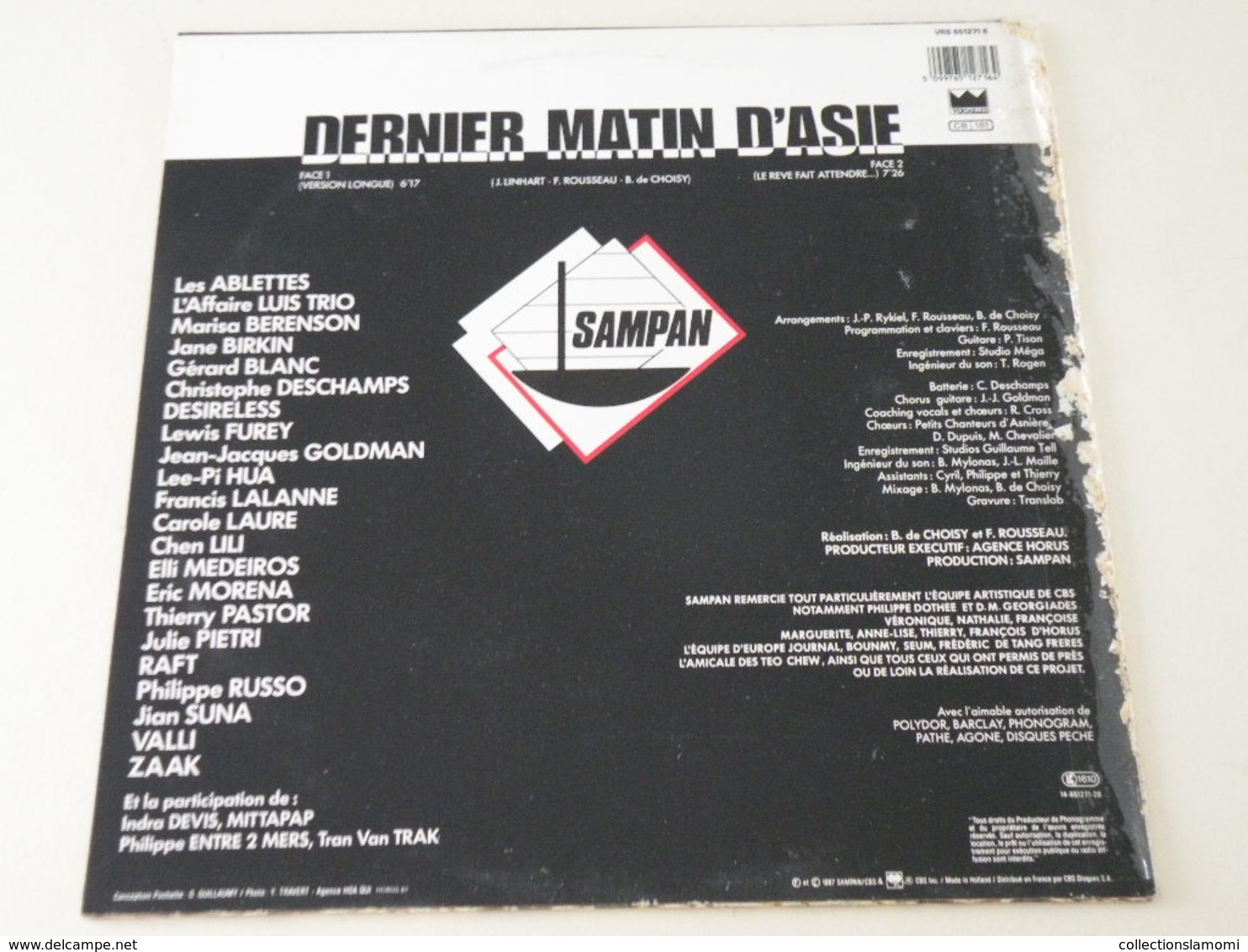 Dernier Matin D'Asie 1987 - (Titres Sur Photos) - Vinyle 45 T LP - 45 Toeren - Maxi-Single