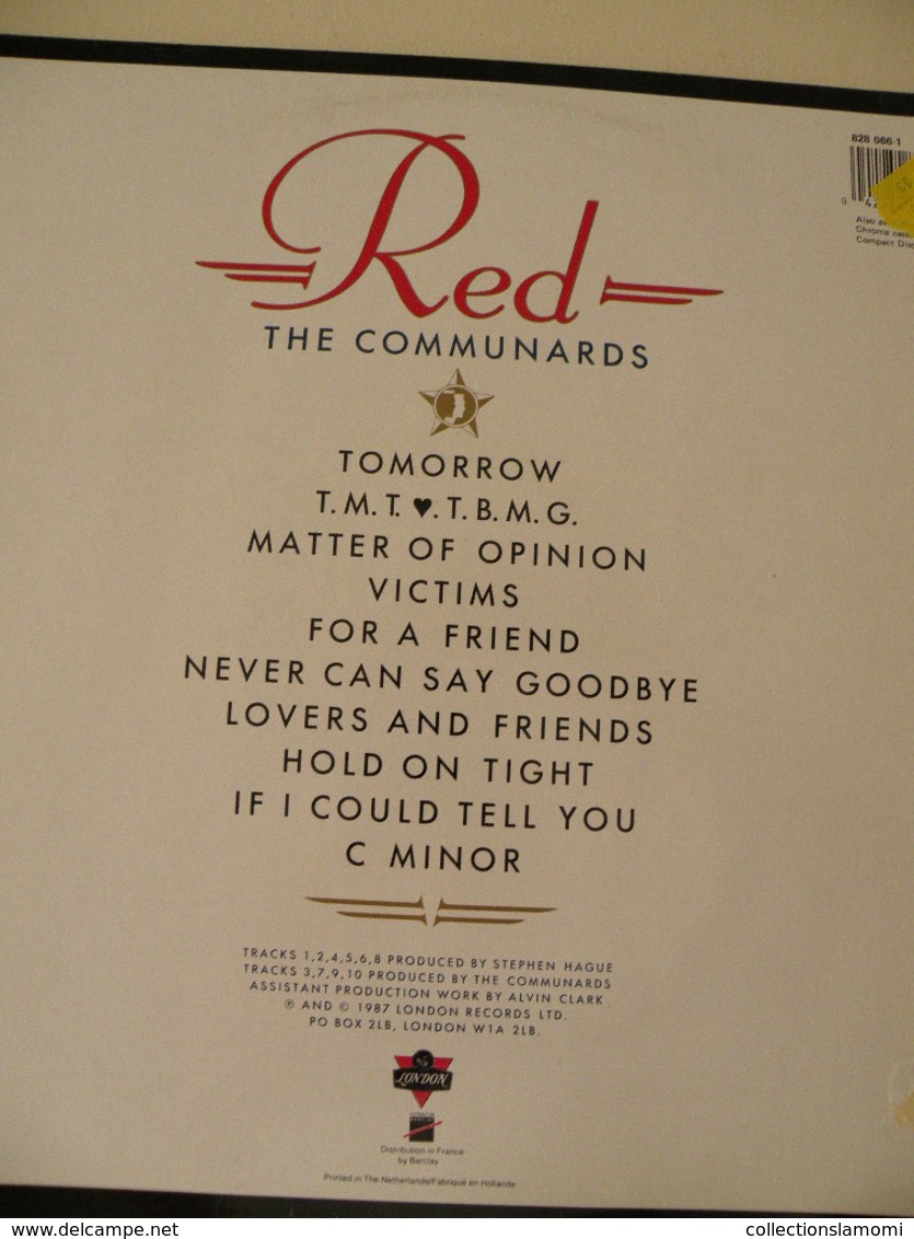 The Communards 1987 - (Titres Sur Photos) - Vinyle 33 T LP - Sonstige - Englische Musik