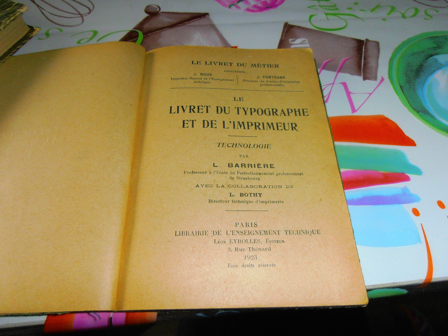 Le Livret Du Typographe Et Imprimeur Technologie - 1901-1940