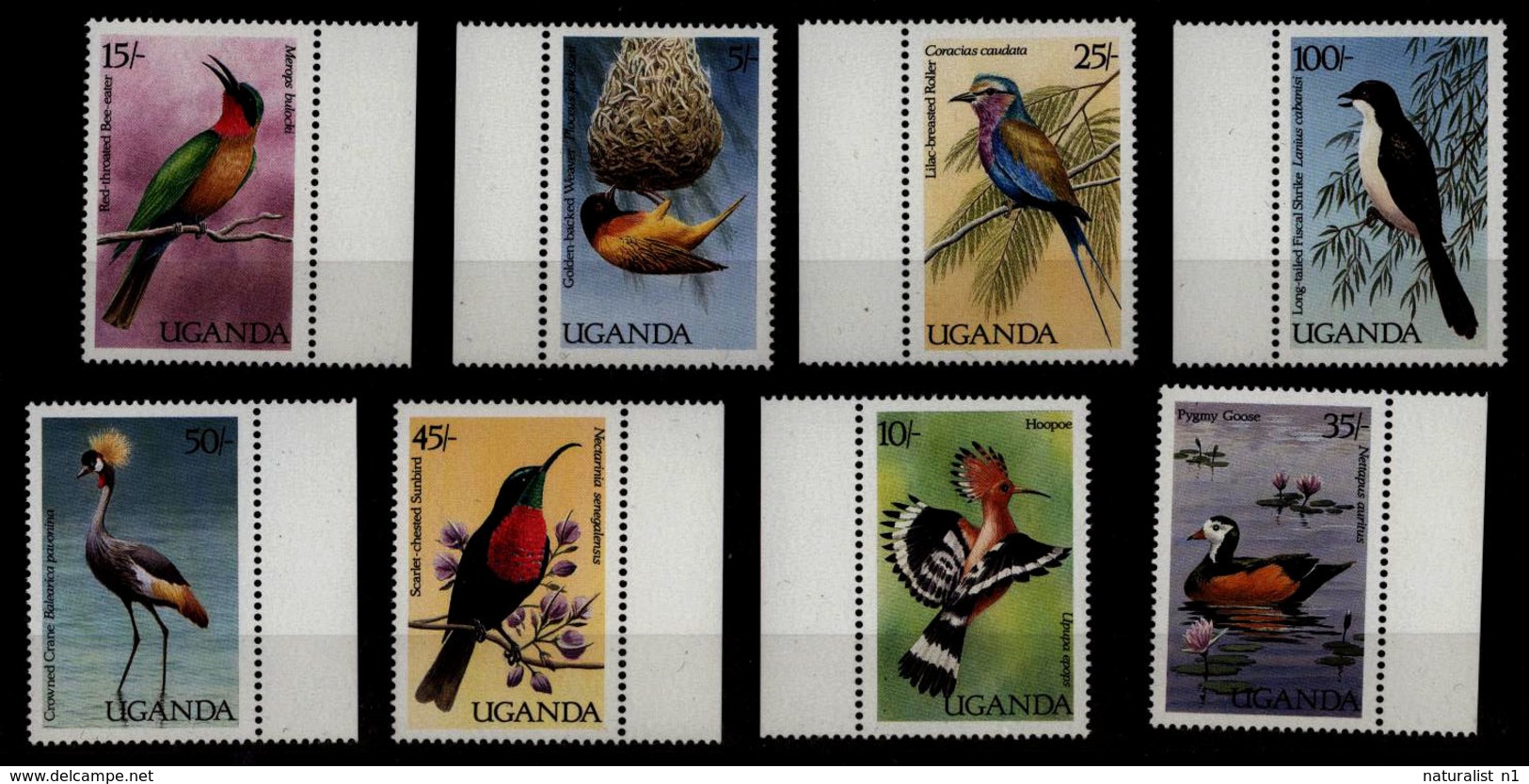 Birds Of Uganda 1987 **MNH Full Set - Sonstige & Ohne Zuordnung