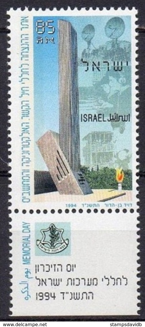 1994	Israel	1298	The Memorial Site To The Fallen Of The Communications		0,90 € - Gebruikt (met Tabs)