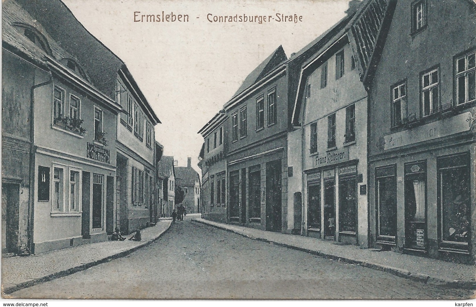 AK 1915 ERMSLEBEN FALKENSTEIN CONRADSBURGER STR. HARZ B. ASCHERSLEBEN - Aschersleben