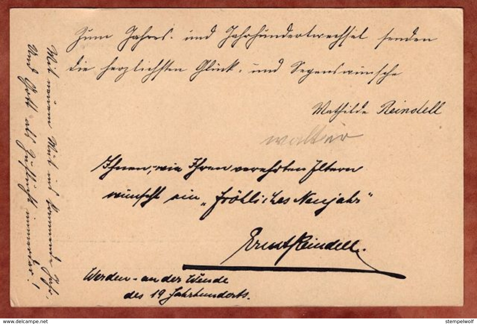 P 43 II Germania Jahrhundertkarte, Werden 1900 (70797) - Autres & Non Classés