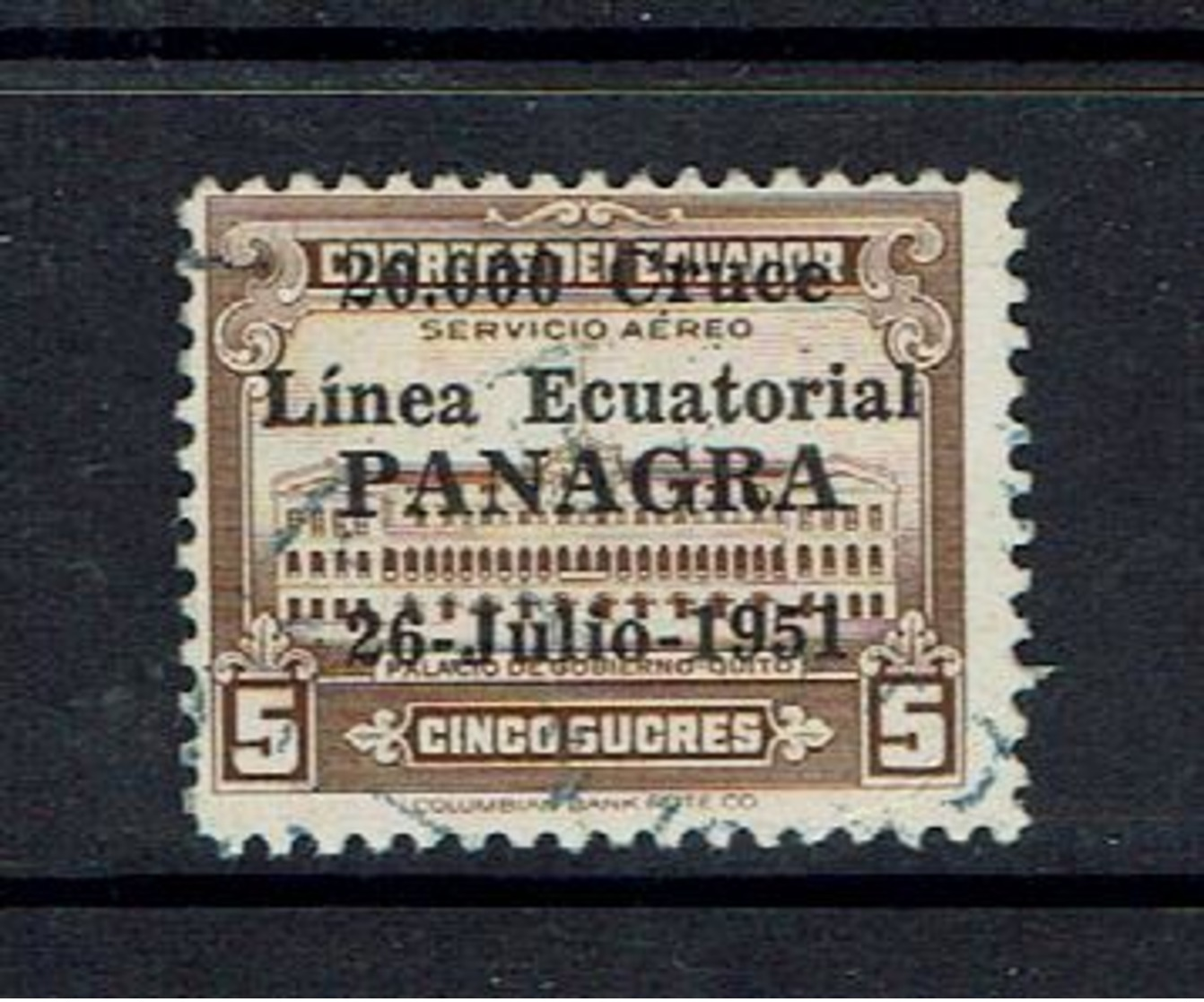 ECUADOR...EARLY AIRMAIL..1951 - Ecuador