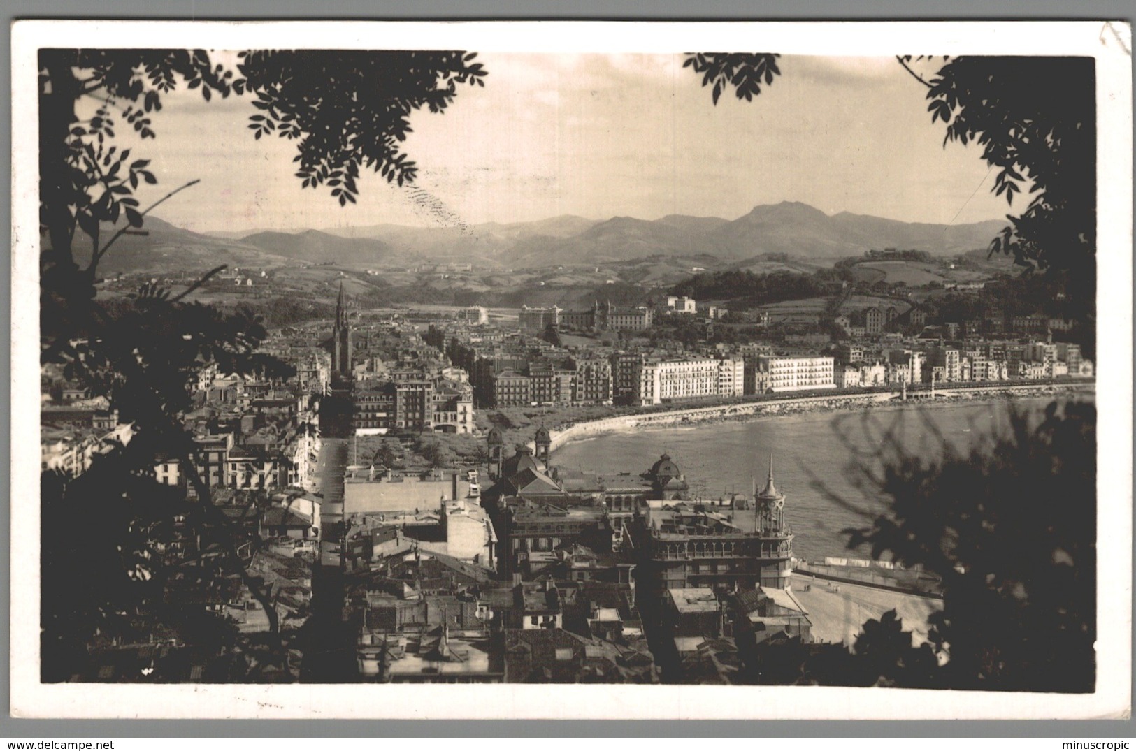 CPSM Espagne - San Sebastian - Vista Desde El Monte Urguil - Guipúzcoa (San Sebastián)