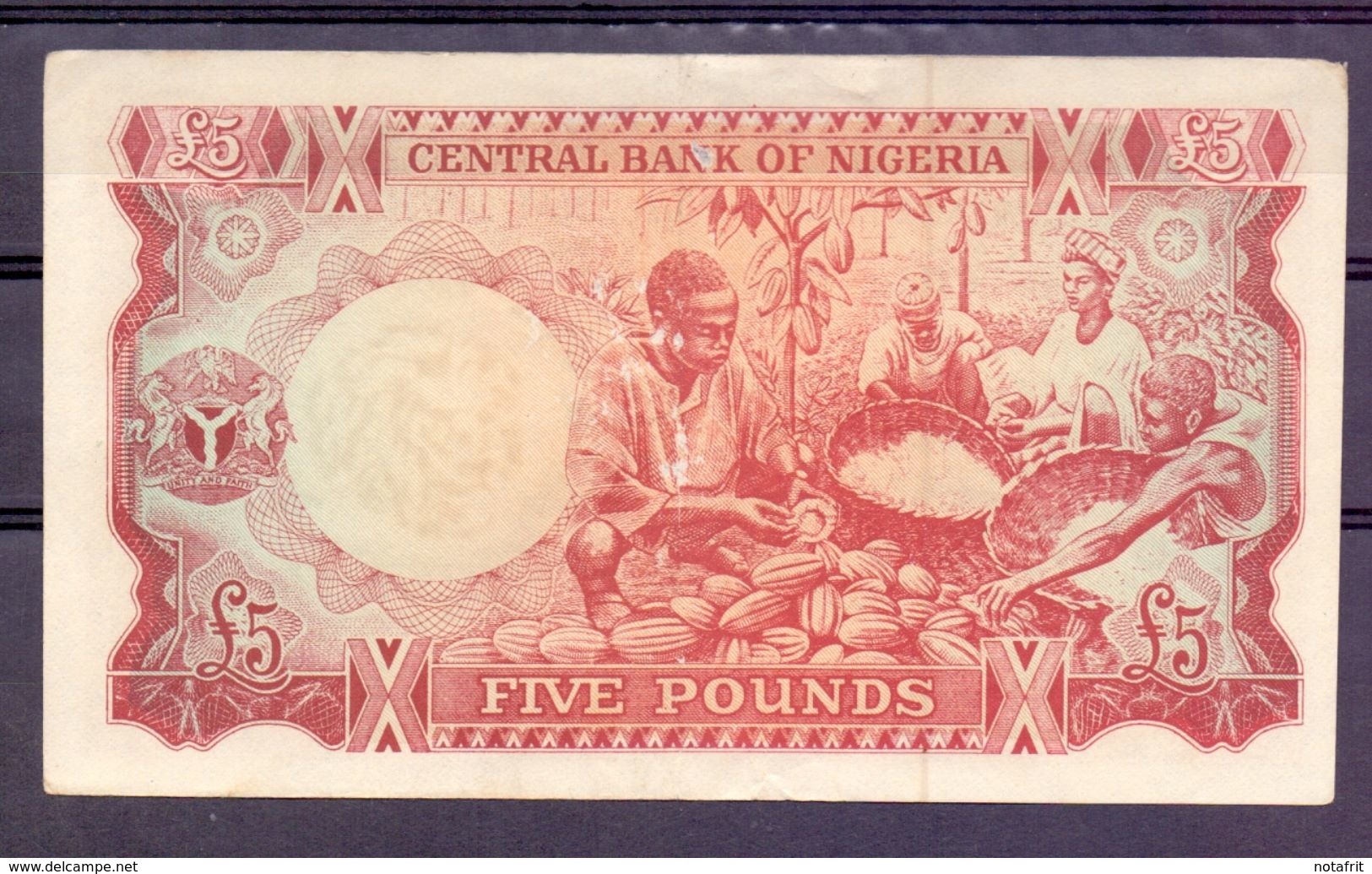 Nigeria  5 Pounds Fake Forgery Faux Vals  ( Original ) - Autres - Afrique
