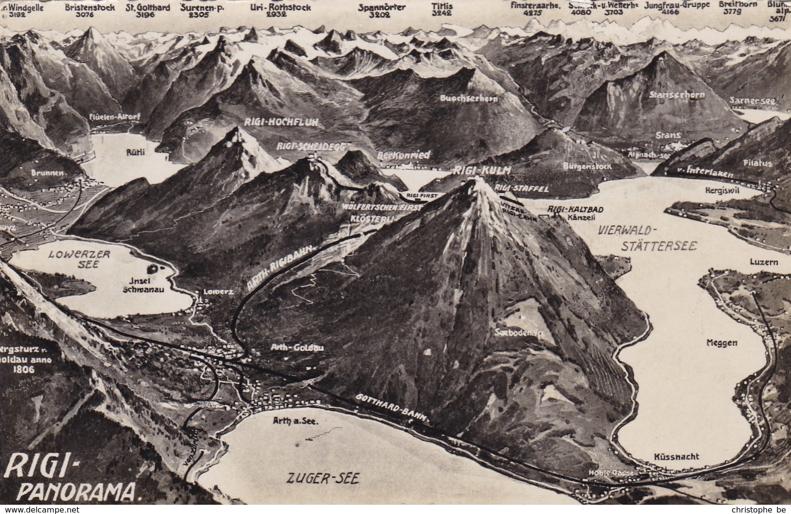 Switzerland, Suisse, Rigi Panorama (pk56964) - Autres & Non Classés