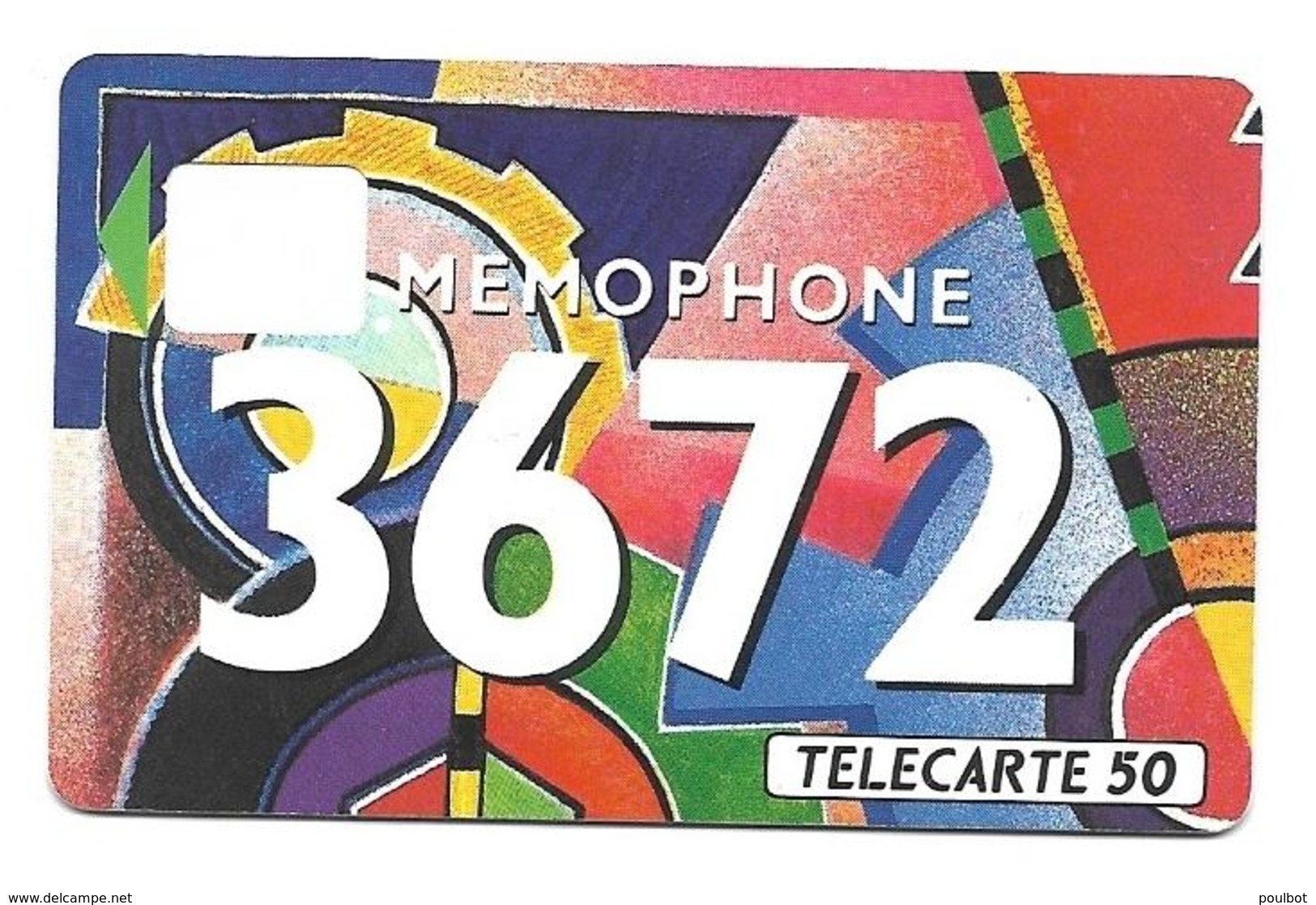 Télécarte Mémophone 3672  Sans Puce Sans N) Au V° - 1992