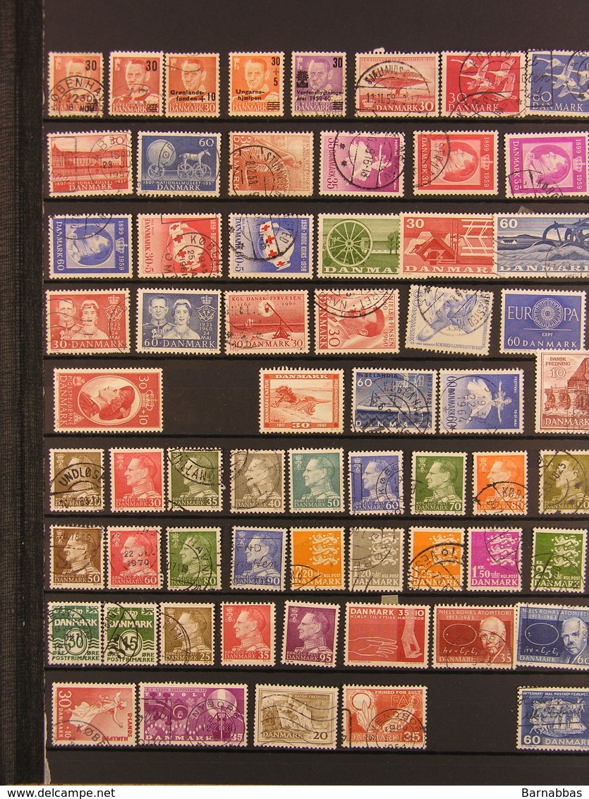 DENMARK (983)  Nice Lot With Old Part On Stockcards. - Collections (en Albums)