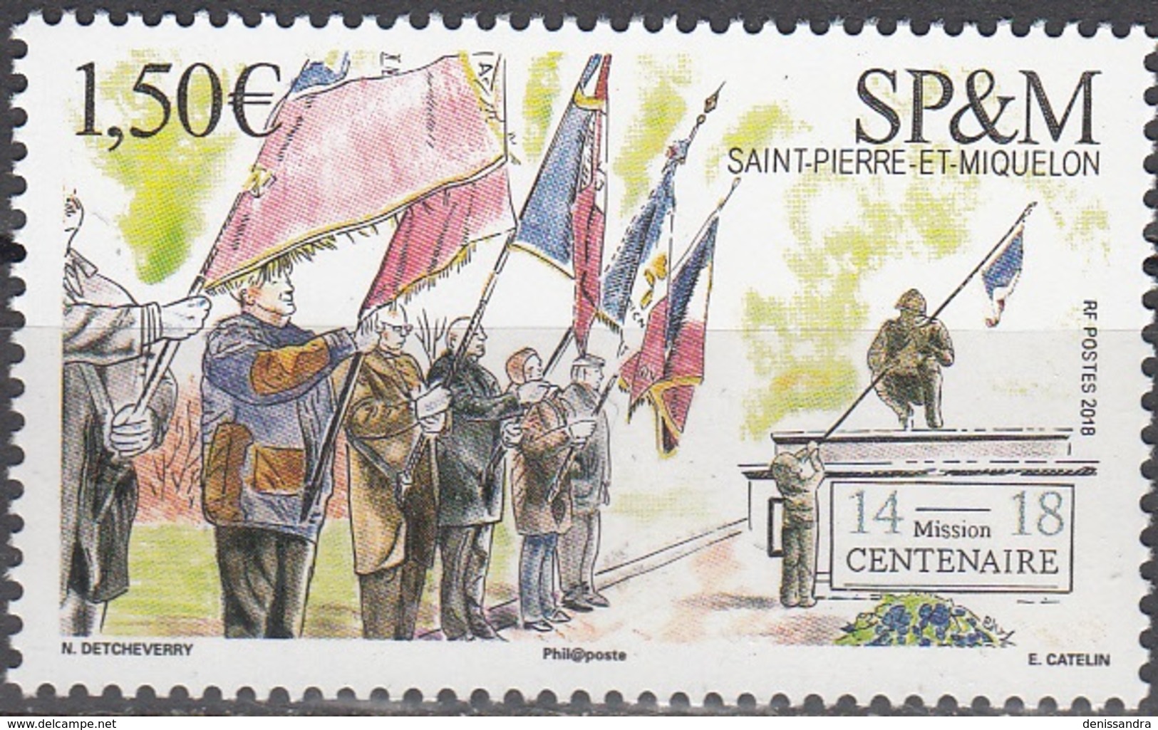 Saint-Pierre & Miquelon 2018 Centenaire De L'Armistice Neuf ** - Nuevos