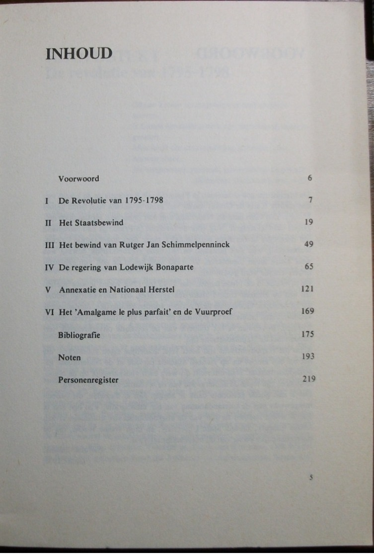 Nederland In De Napoleontische Tijd 1795-1815 Napoleon Bonaparte - Geschiedenis