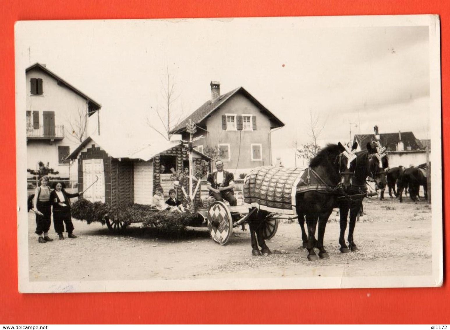 TRW-29 Carte-Photo Fête Cantonale Des Chanteurs Fribourgeois Bulle Les 13-14 Mai 1933. Non Circ. - Bulle