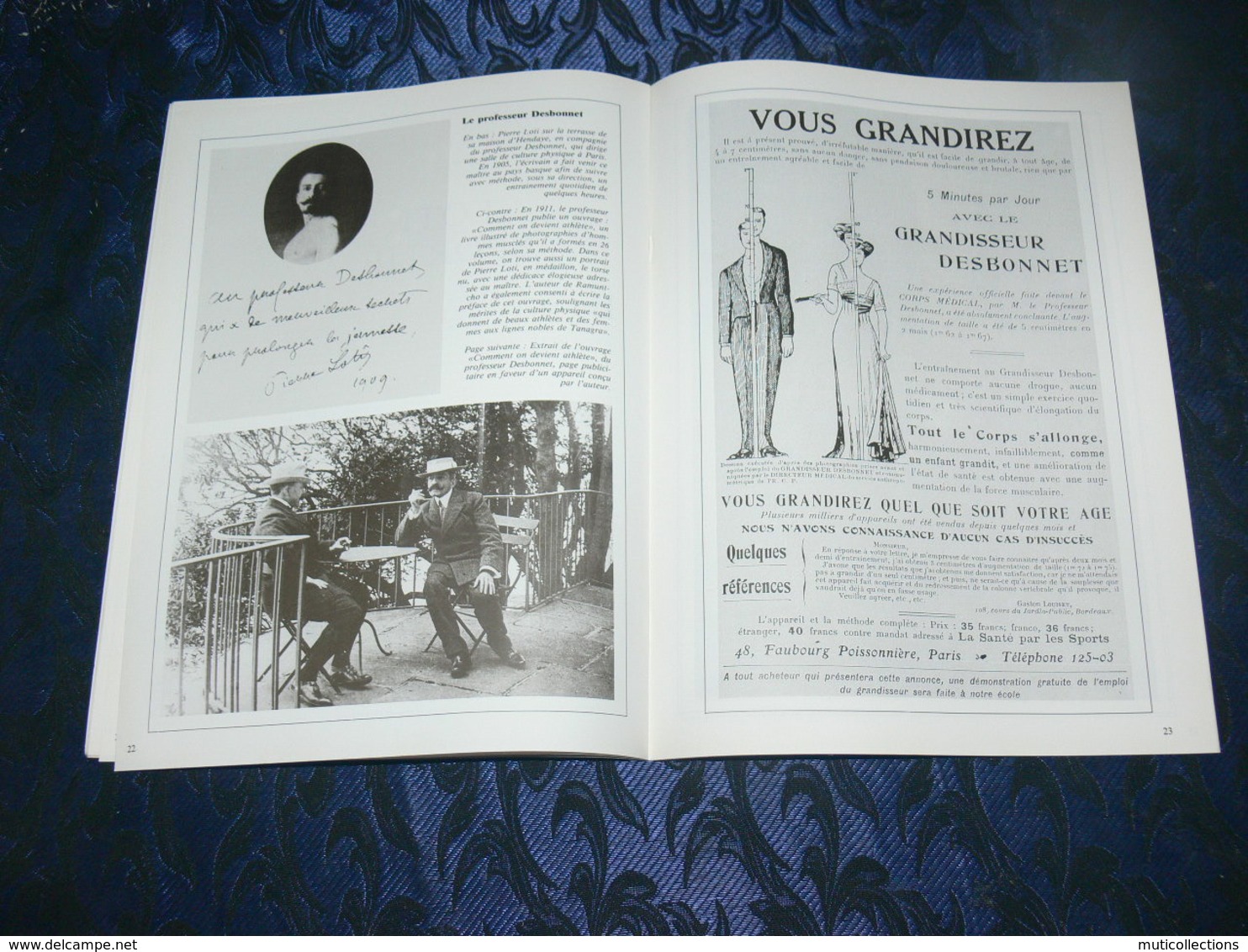 NOS DEUX CHARENTES EN CPA N° 42 /  PIERRE LOTI MARIN ATHLETE ACADEMICIEN / SAINTES / ROCHEFORT / ROYAN / OLERON / SAUJON