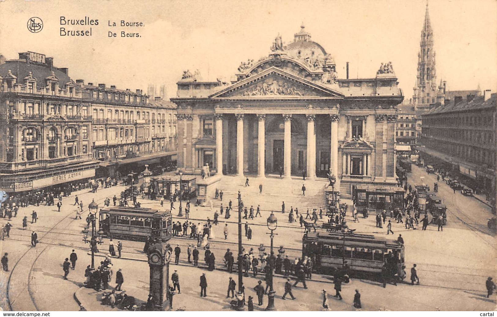 BRUXELLES - La Bourse - Monuments, édifices