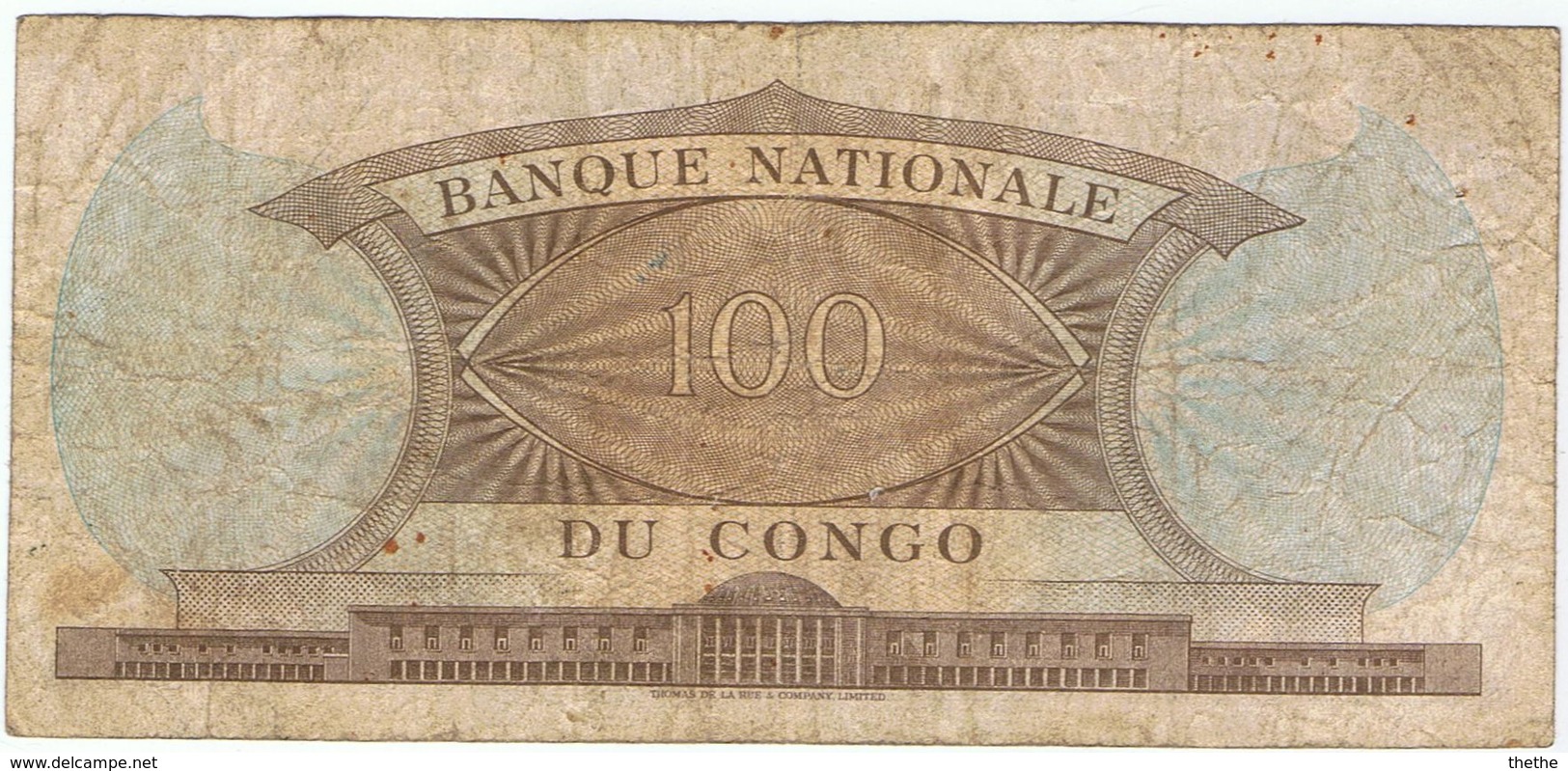 CONGO - 100 FRANCS - 1961 - República Del Congo (Congo Brazzaville)