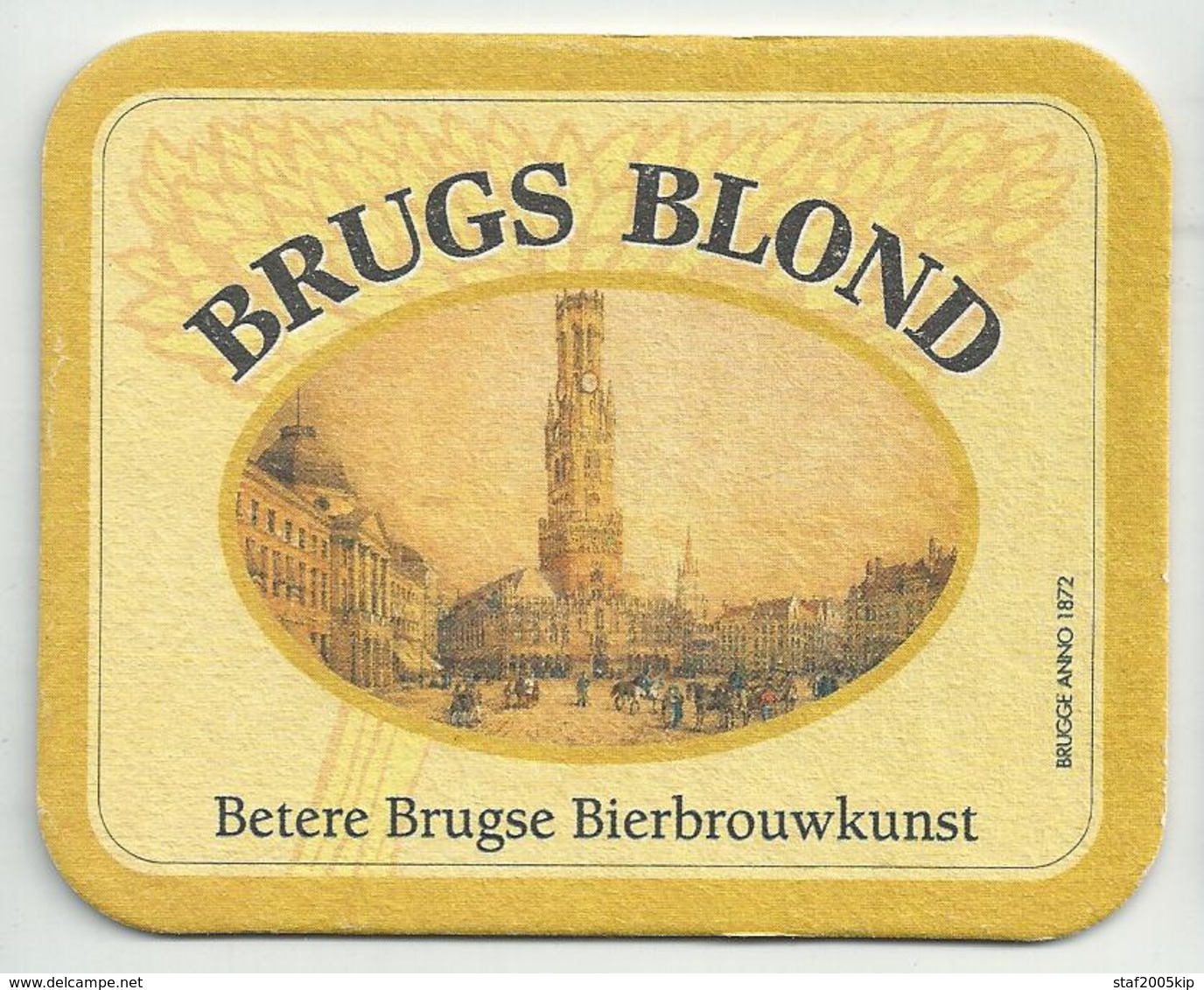 Bierviltje - BRUGS BLOND - Betere Brugse Bierbrouwkunst - Sous-bocks