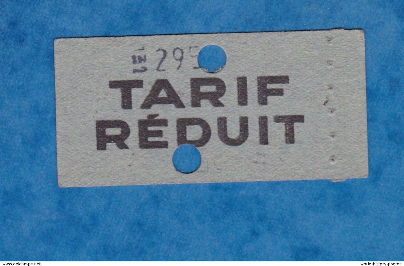 Ticket Ancien De Métro - S 001 X - Tarif Réduit - N - Métropolitain - Billet Individuel N° 77897 - Paris - Europe