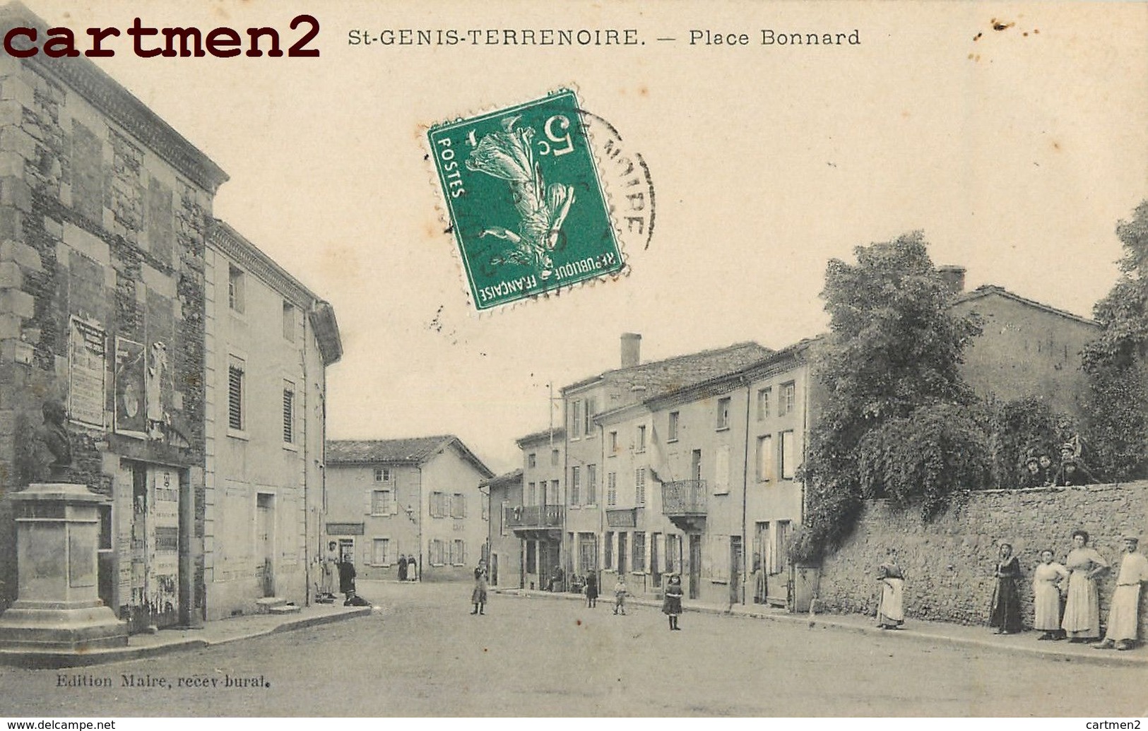 SAINT-GENIS-TERRE-NOIRE PLACE BONNARD ANIME 42 LOIRE - Altri & Non Classificati