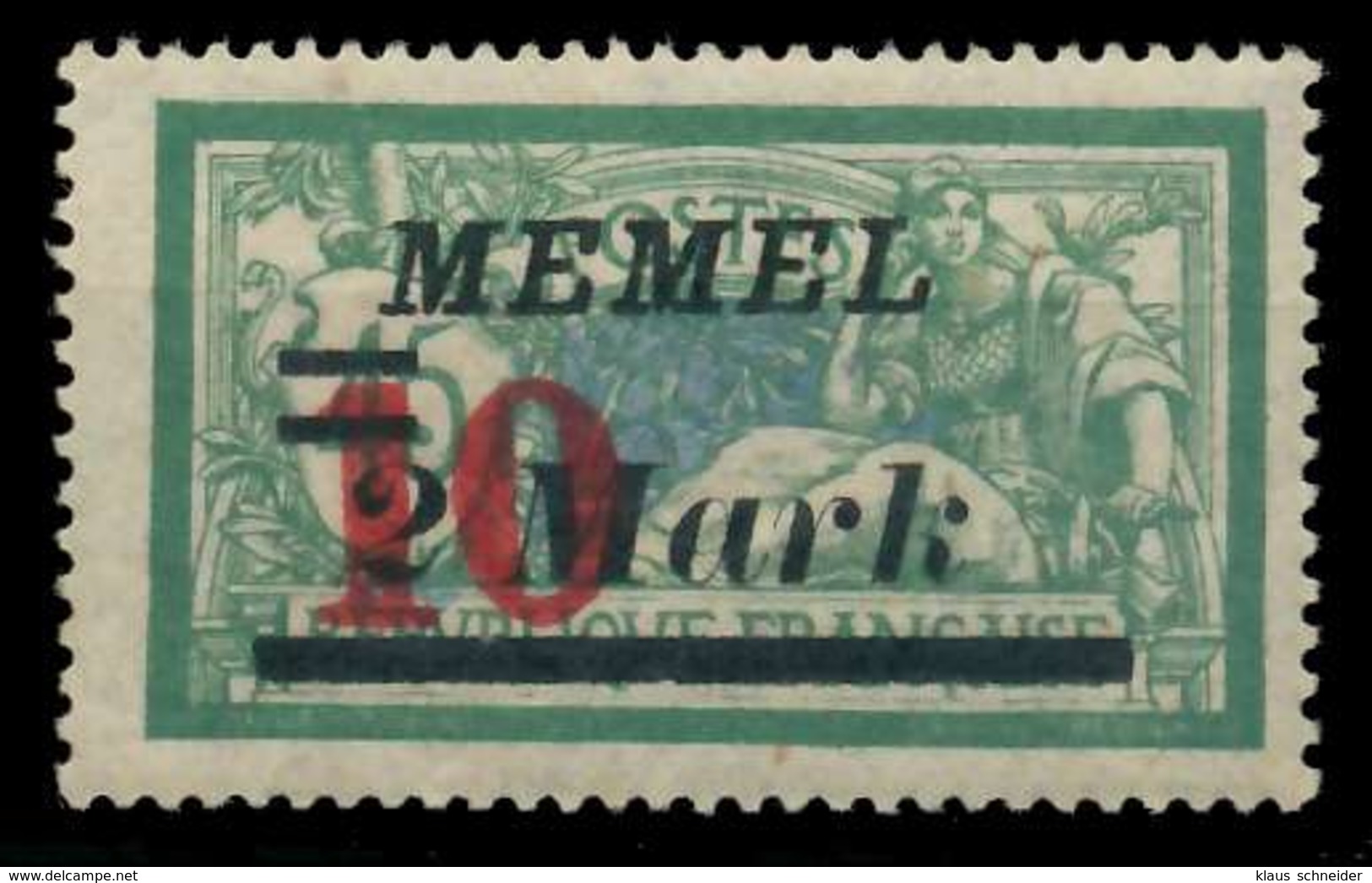 MEMEL 1923 Nr 121 Ungebraucht X886282 - Memel (Klaïpeda) 1923