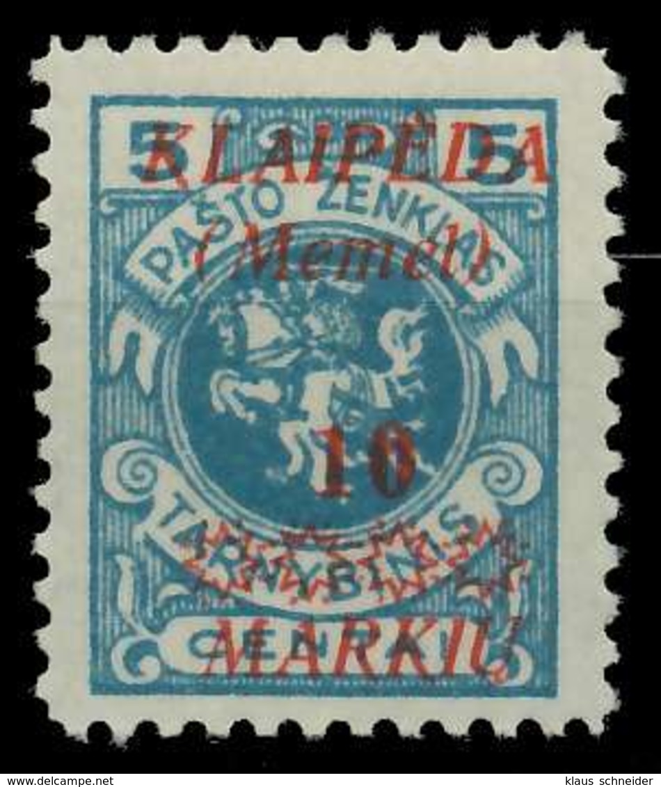 MEMEL 1923 Nr 135 Ungebraucht X886292 - Memelgebiet 1923