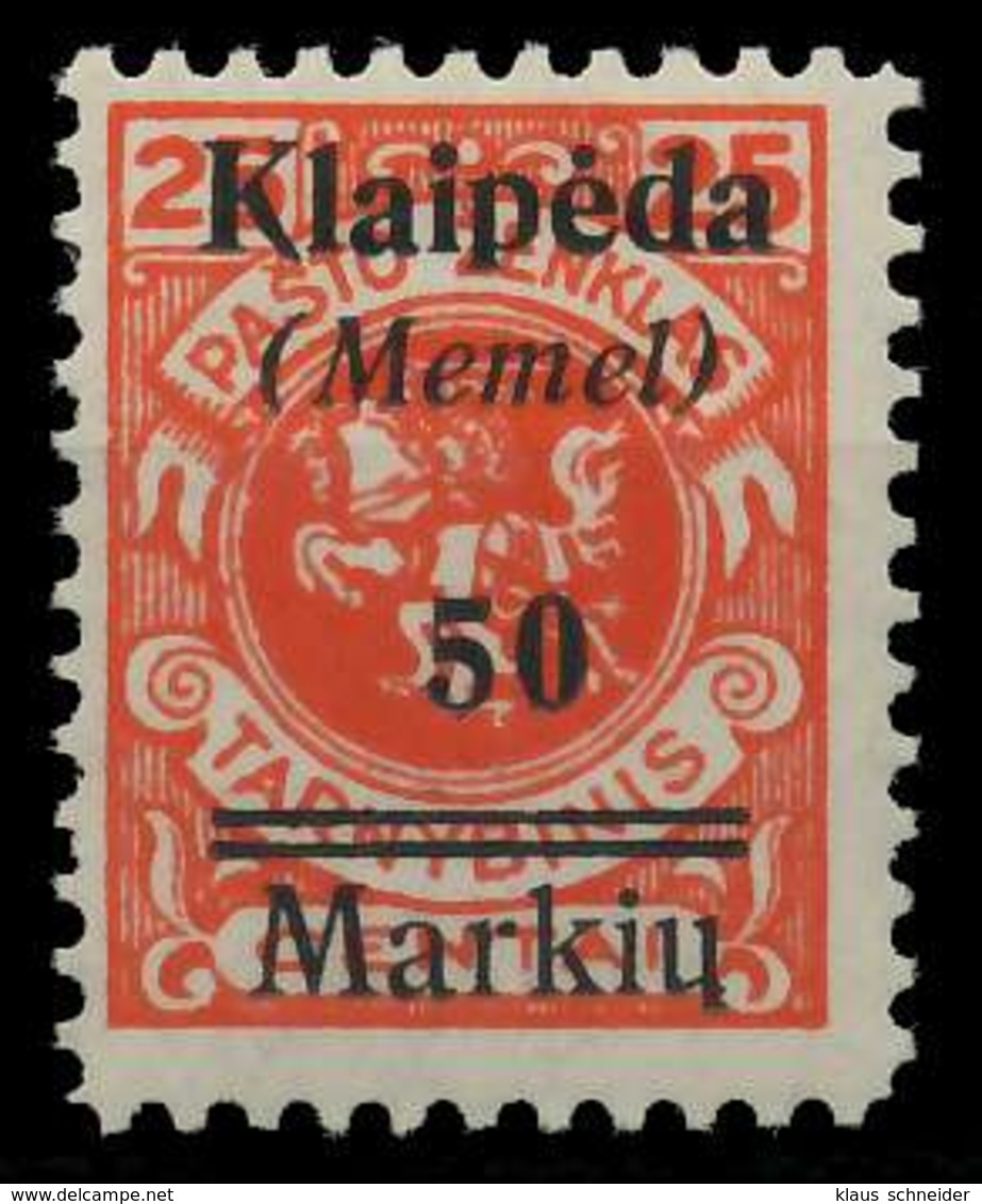 MEMEL 1923 Nr 131 Ungebraucht X886296 - Memel (Klaïpeda) 1923