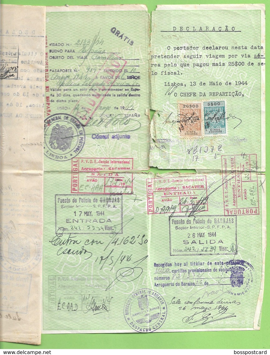 Portuga - Passaporte - Passport - Passeport - Consulado De España - Ohne Zuordnung