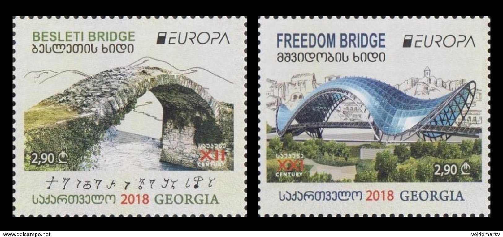 Georgia 2018 Mih. 711/12 Europa-Cept. Bridges MNH ** - Georgia