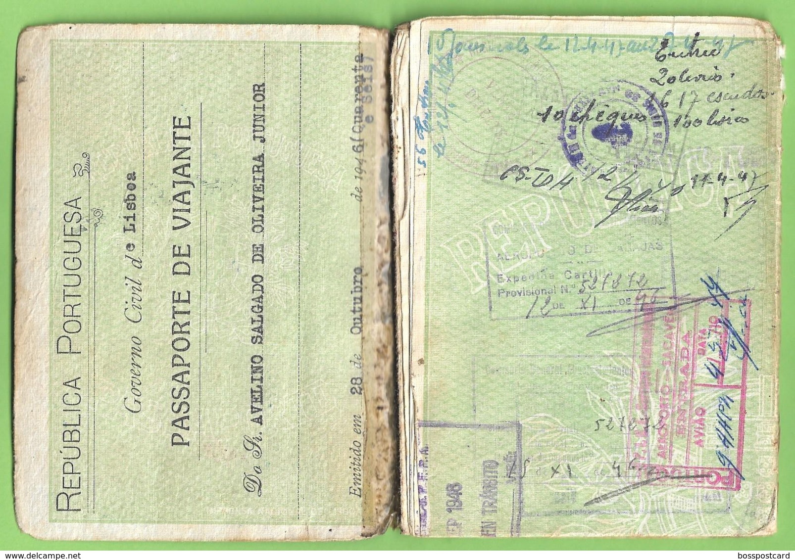 Portuga - Passaporte - Passport - Passeport - España - England - Unclassified