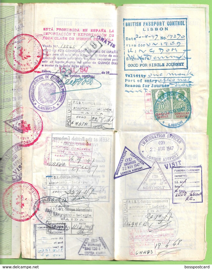 Portuga - Passaporte - Passport - Passeport - España - England - Unclassified