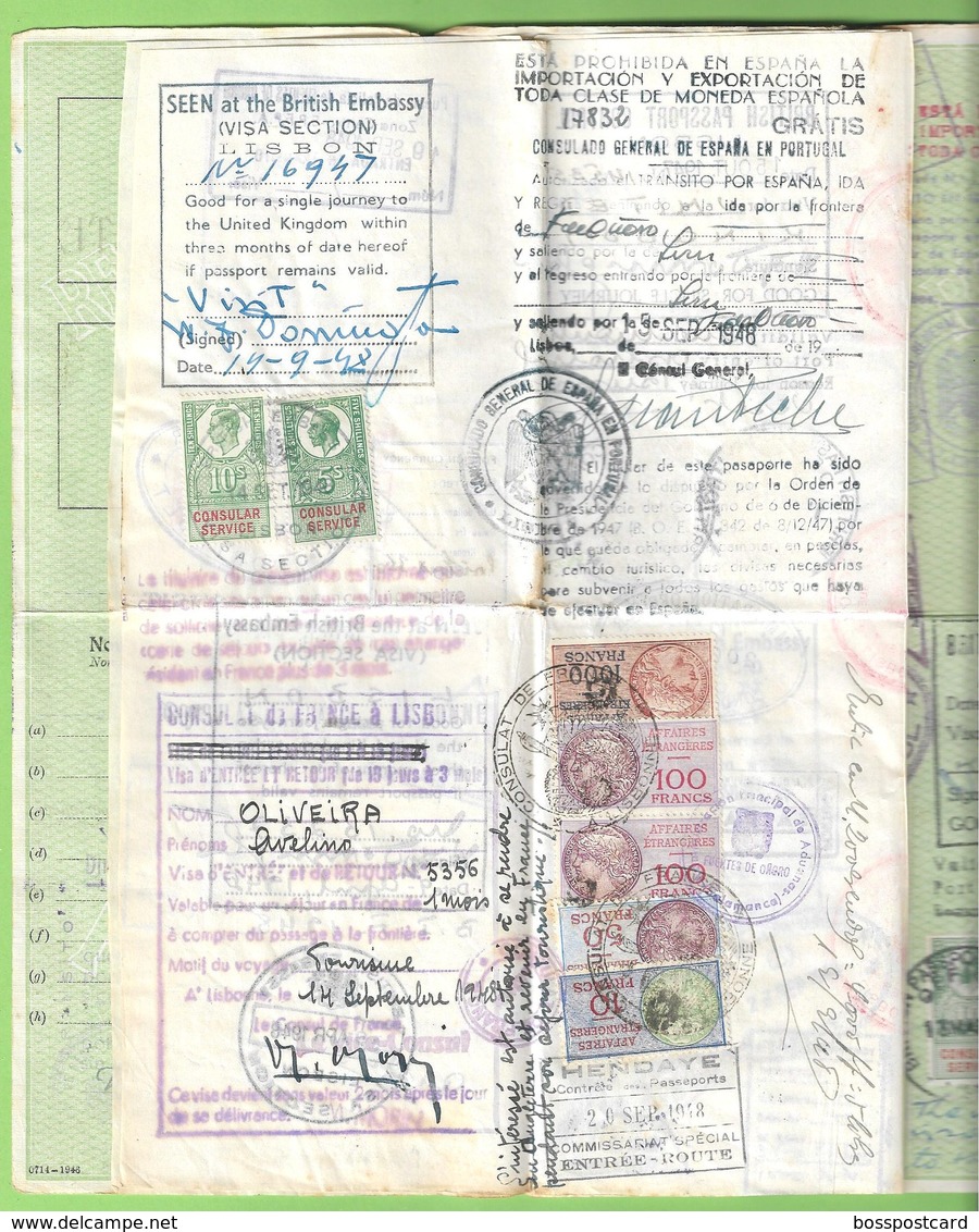 Portuga - Passaporte - Passport - Passeport - España - England - Unclassified