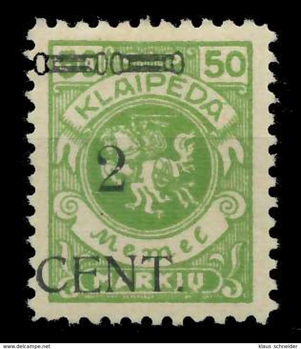 MEMEL 1923 Nr 177III Ungebraucht X89C86E - Memel (Klaïpeda) 1923