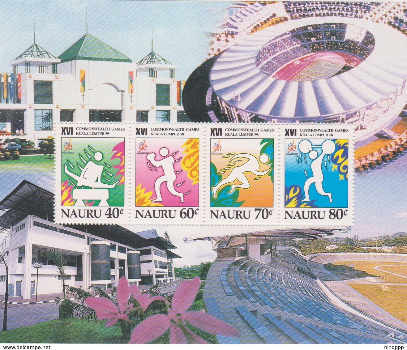 Nauru SG MS 487 1998 Commonwealth Games, Souvenir Sheet, Mint Never Hinged - Nauru