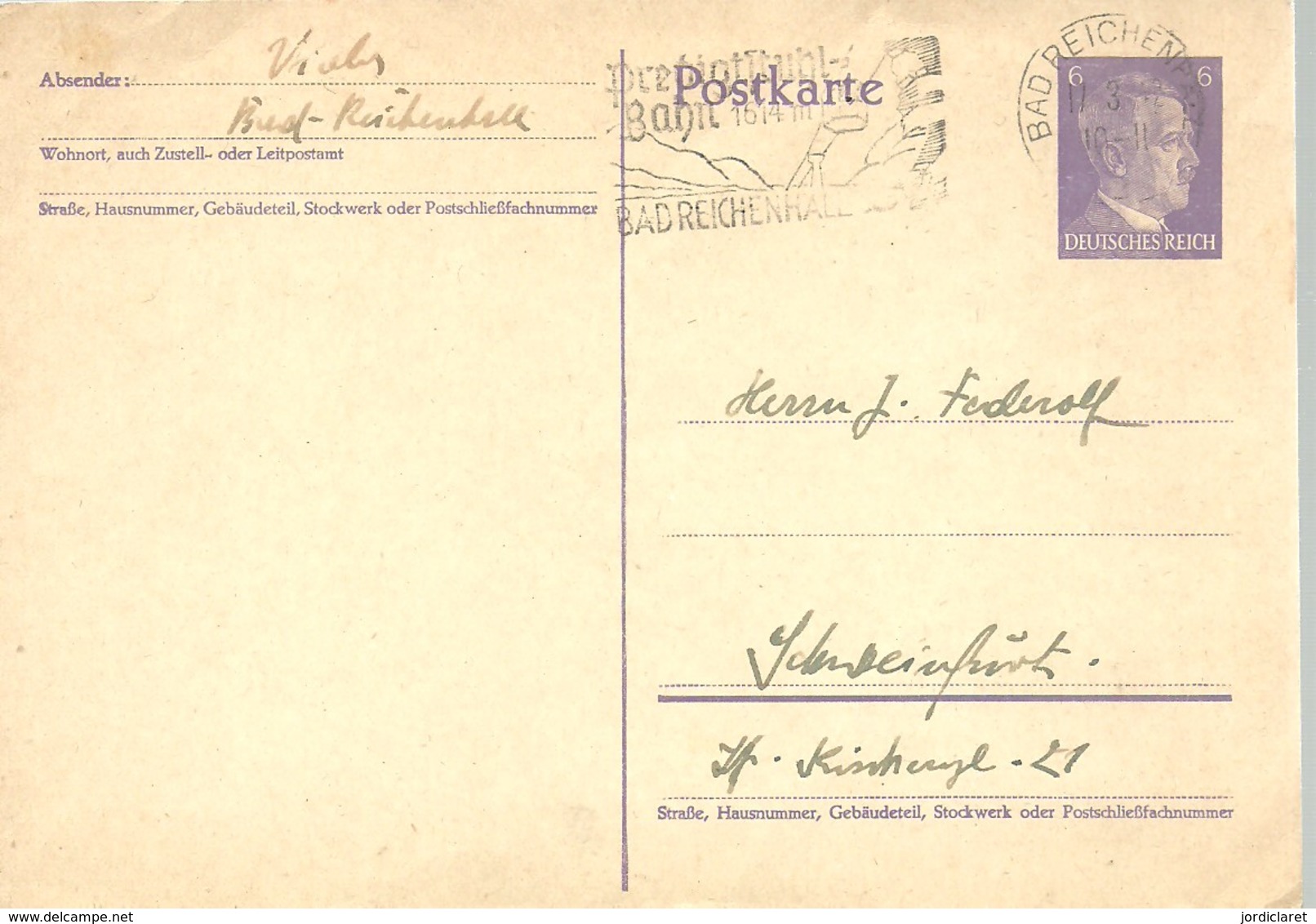 LETTER 1942 BAD REICHENHALL - Cartas & Documentos