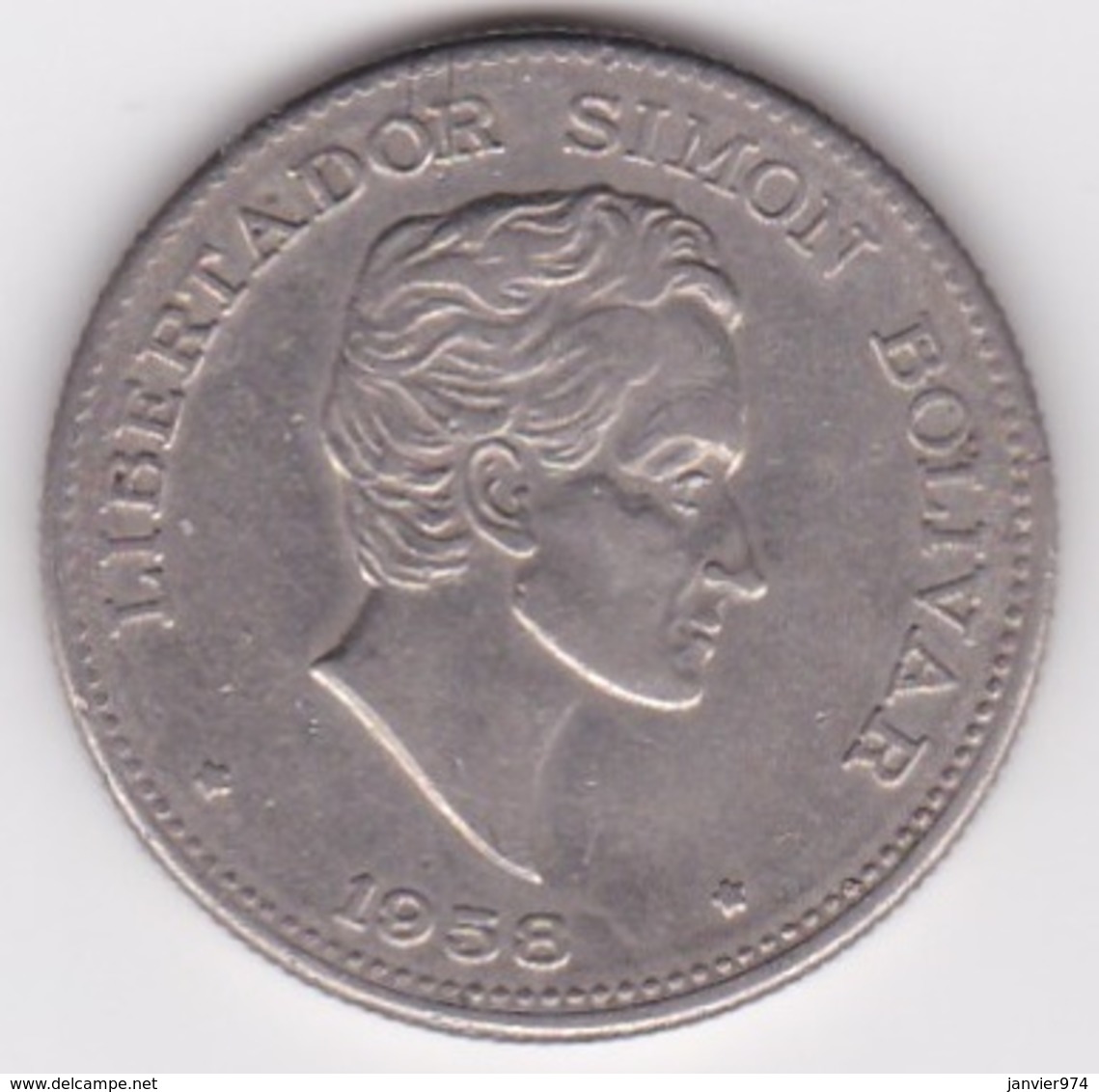 Colombie. 50 Centavos 1958 Simon Bolivar. Cupronickel .KM# 217 - Colombie