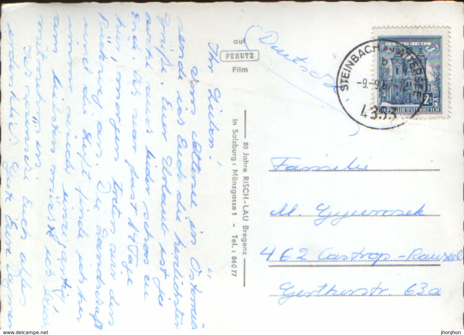 Osterreich - Postcard  Circulated In 1967 - Steinbach Am Attersee - 2/scans - Vöcklabruck