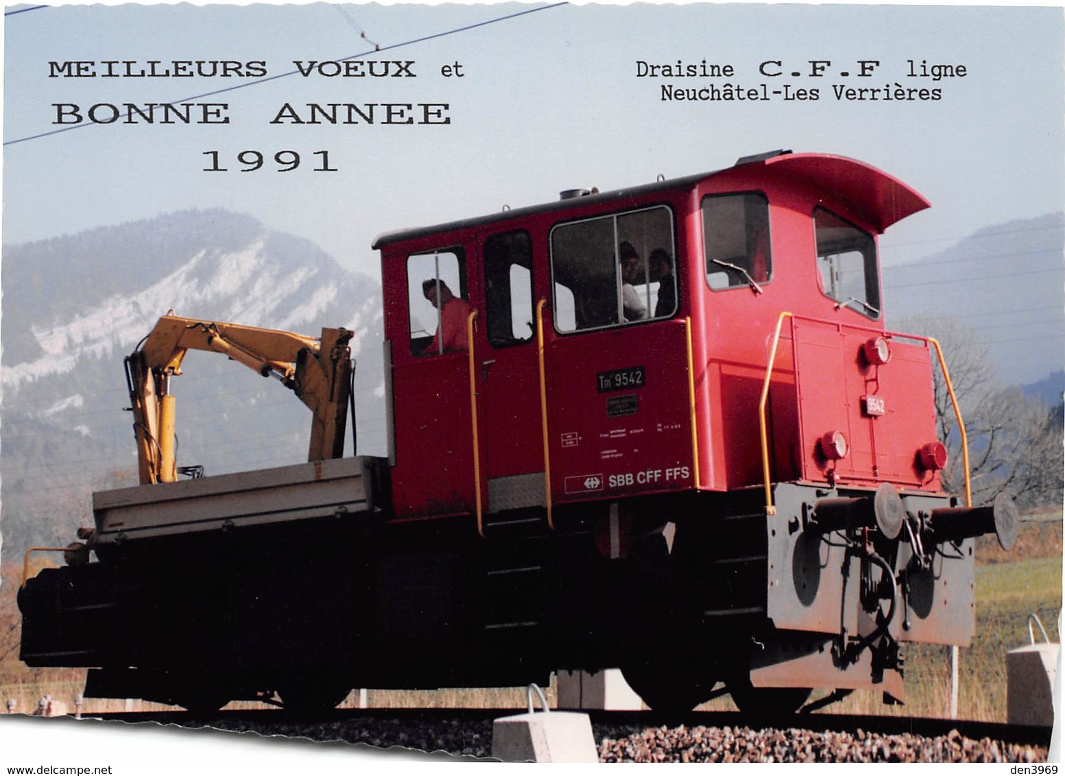 Suisse - Draisine C.F.F. Ligne Neuchâtel-Les Verrières - TL 80 Ex - Les Verrières