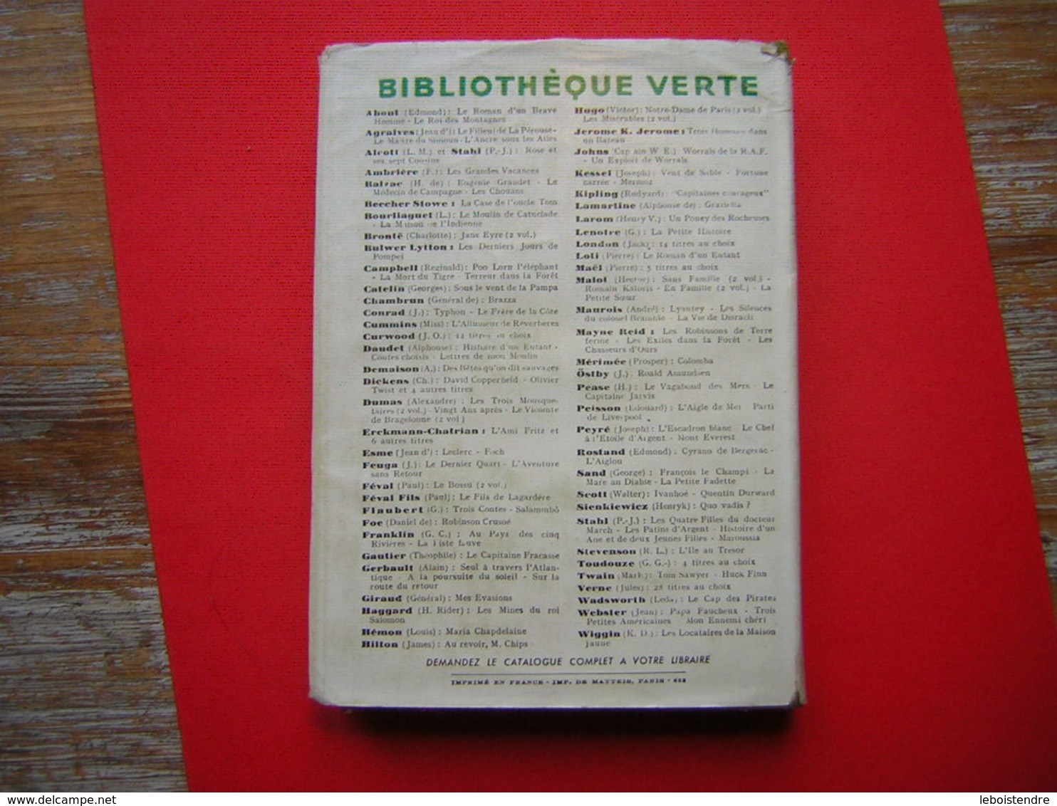 BIBLIOTHEQUE VERTE HACHETTE 1953  G CATELIN  EL PAJARO CHEVAL SAUVAGE AVEC JAQUETTE - Bibliothèque Verte
