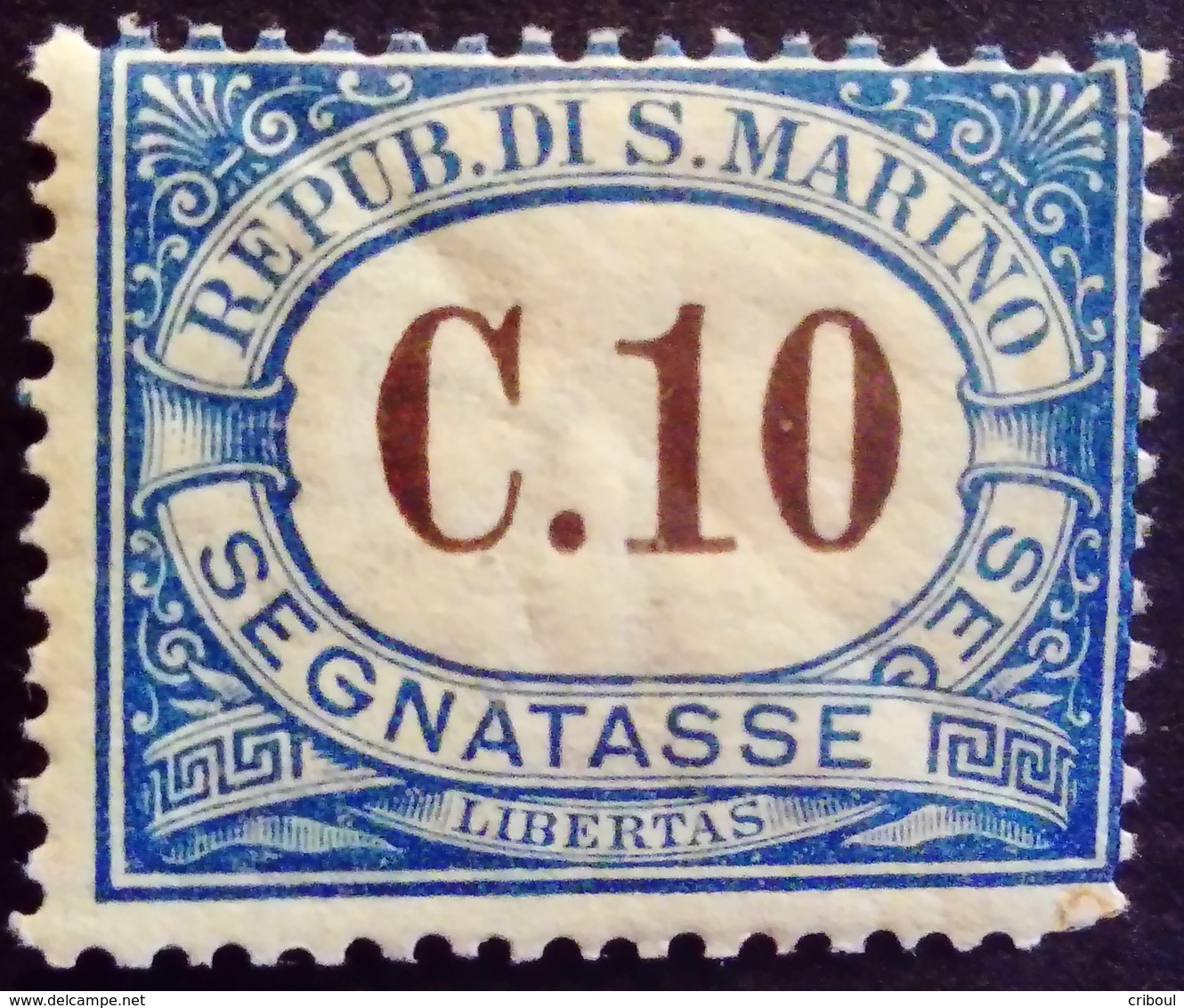 Saint Marin San Marino Taxe Postage Due Tasse 1925 Yvert T20 * MH - Neufs