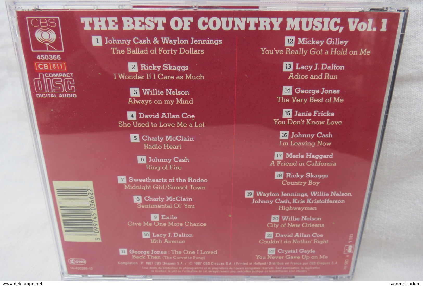 CD "The Best Of Country Music" Vol. 1 - Country & Folk