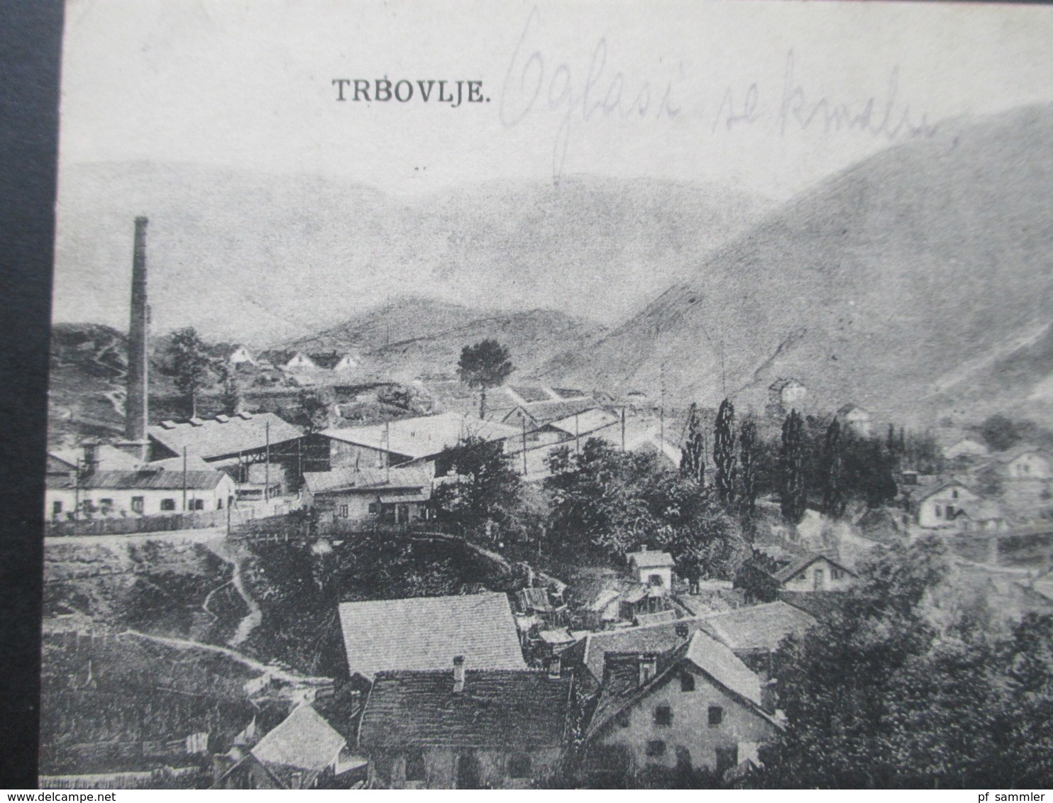 Jugoslawien / Slowenien 1922 AK Trbovlje Kleiner Ort Mit Industrie / Schornstein - Slowenien