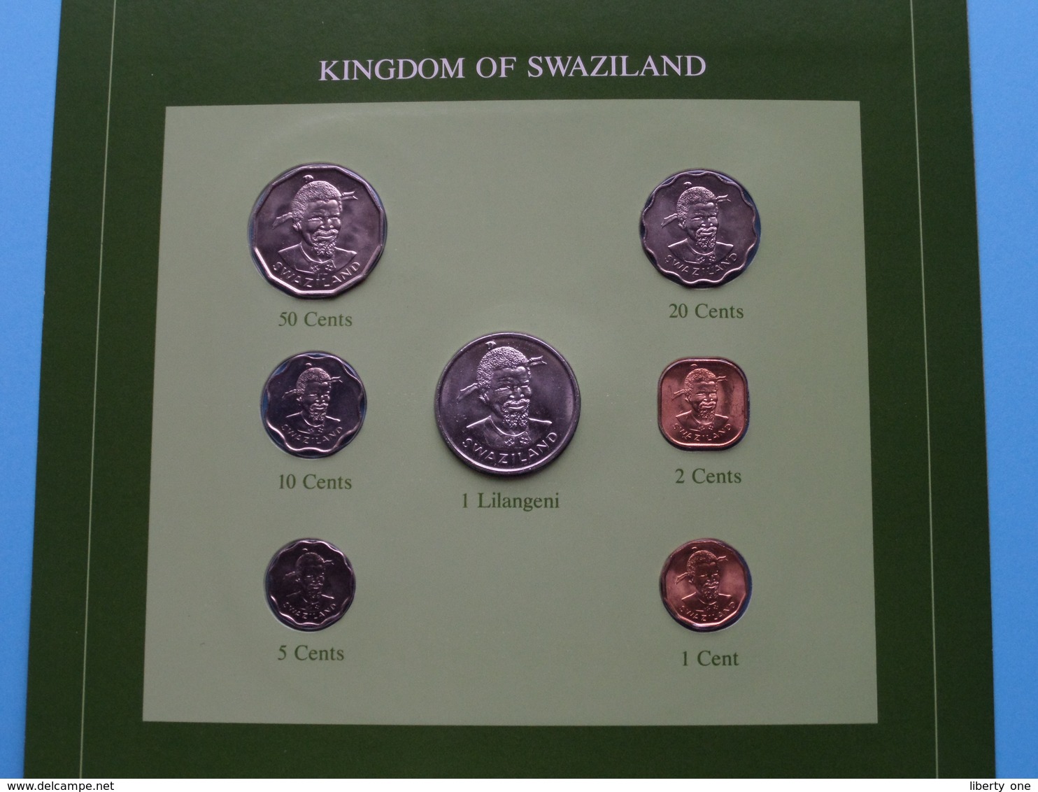 KINGDOM OF SWAZILAND ( From The Serie Coin Sets Of All Nations ) Card 20,5 X 29,5 Cm. ) + Stamp '83 ! - Swaziland